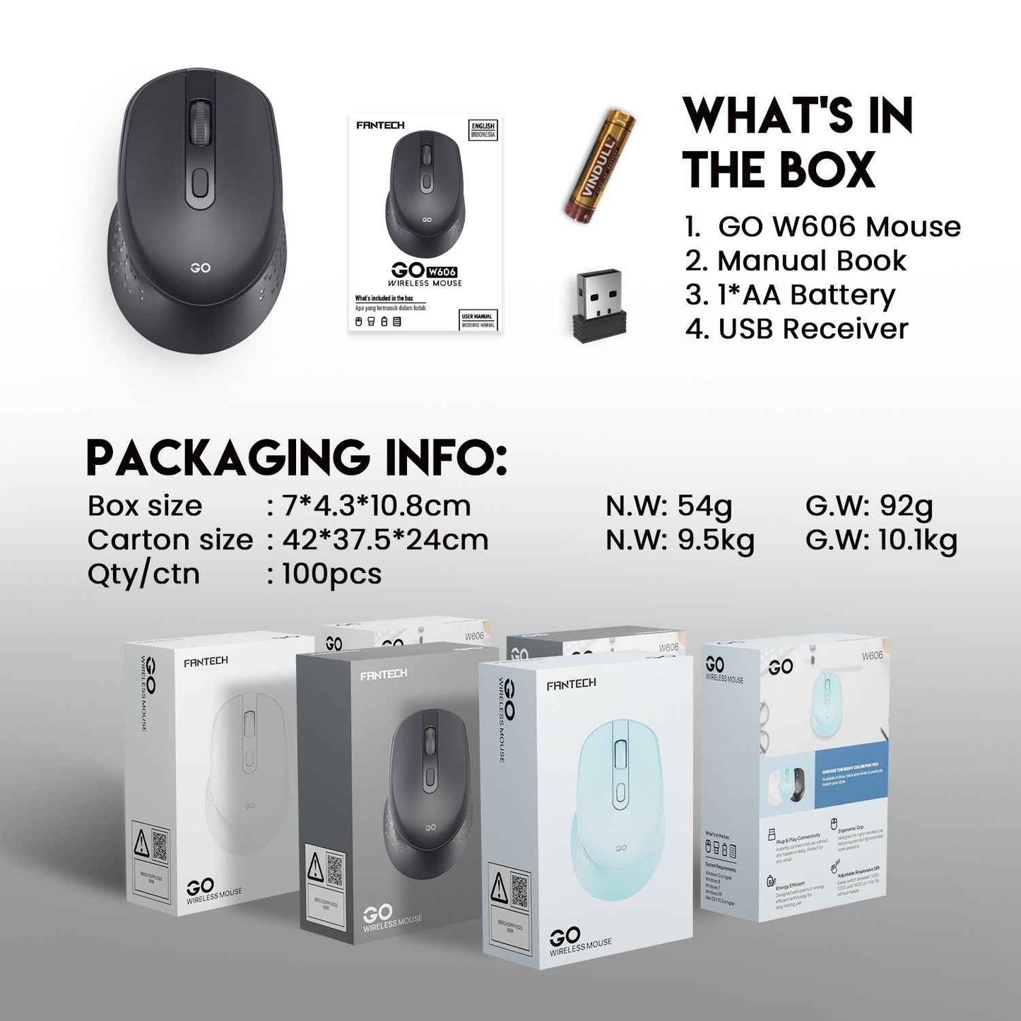 FANTECH GO W606 OFFICE MOUSE