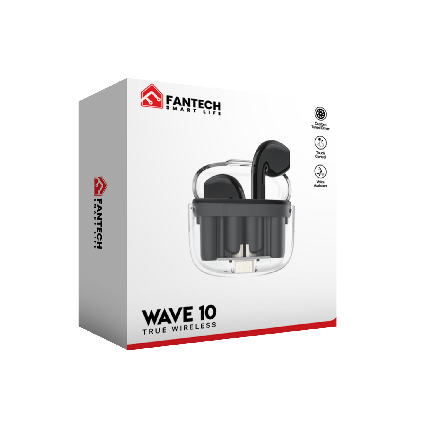 Fantech TWS Bluetooth Wireless Wave 10 TW10 Built-in Microphone - Fantech Indonesia