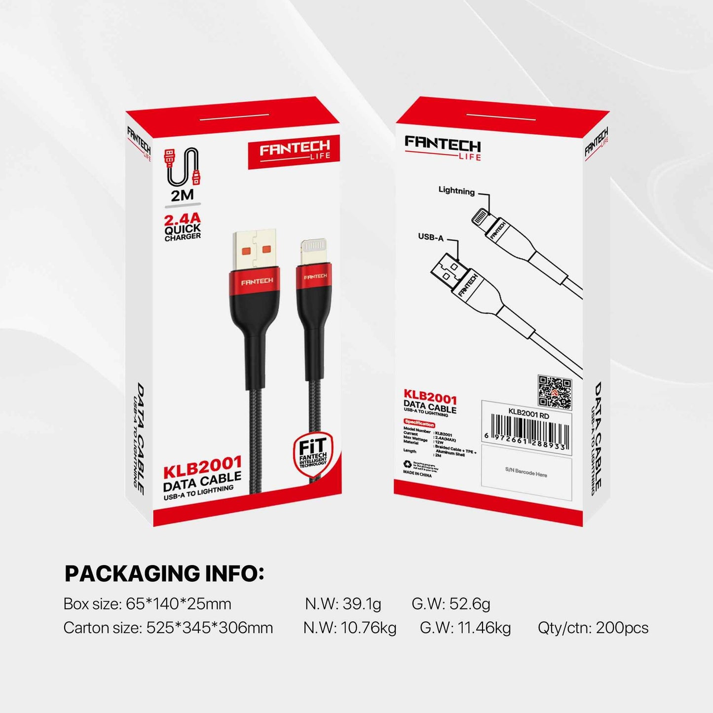 Kabel Charger Fantech KLB2001 2M
