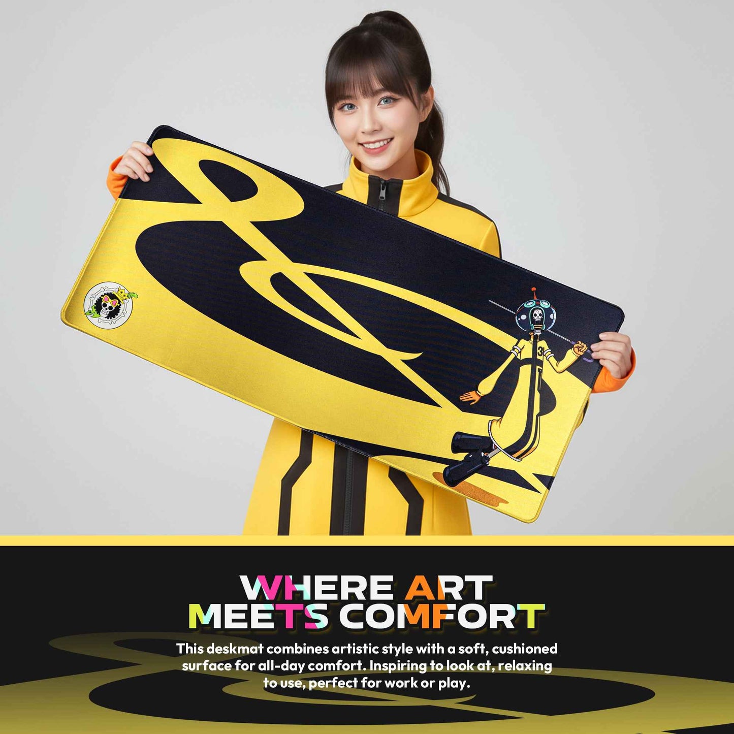 FANTECH x ONEPIECE EXCLUSIVE COLLABORATION EGGHEAD ATO MP905 DESKMAT Limited Edition Brook View