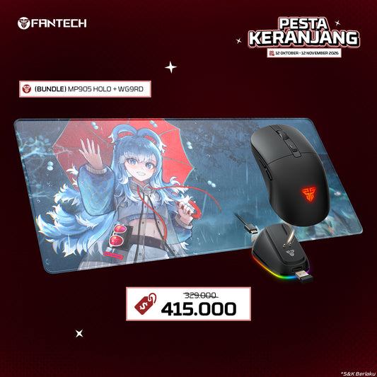 Bundle Deskmat MP905 Vestia Zeta + Mouse Gaming WG9RD