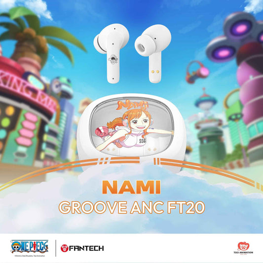 FANTECH x ONEPIECE EXCLUSIVE COLLABORATION TWS GROOVE ANC FT20 Limited Edition Nami