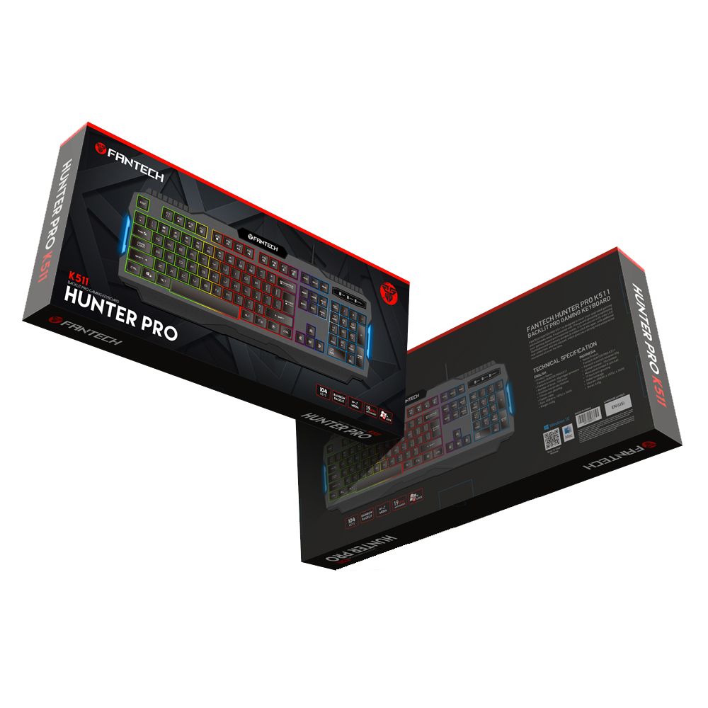 KEYBOARD GAMING FANTECH HUNTER PRO K511 - Fantech Indonesia