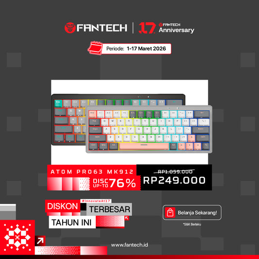 Keyboard Gaming Mekanik Nirkabel Seri ATOM PRO