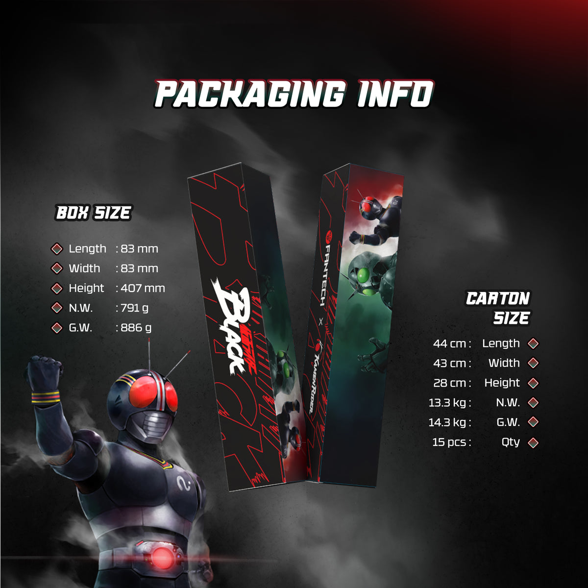 FANTECH ATO KAMEN RIDER MP905 DESKMAT BLACK