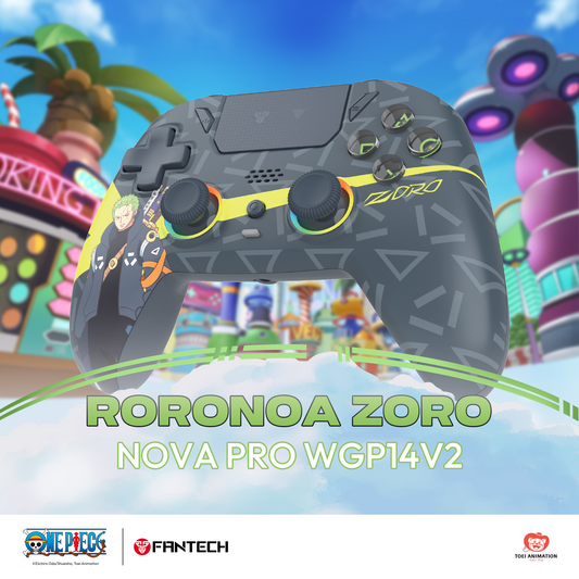 FANTECH x ONEPIECE EXCLUSIVE COLLABORATION GAMEPAD EGGHEAD NOVA PRO WGP14V2 Limited Edition Zoro