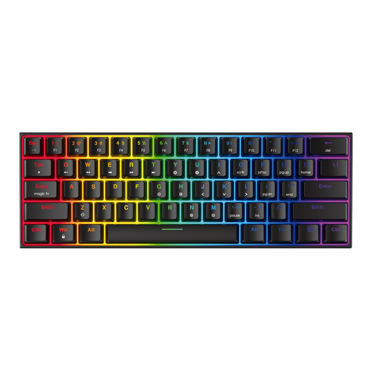 Fantech MAXFIT61 MK857 60% Keyboard Gaming Mechanical Hitam - Fantech Indonesia