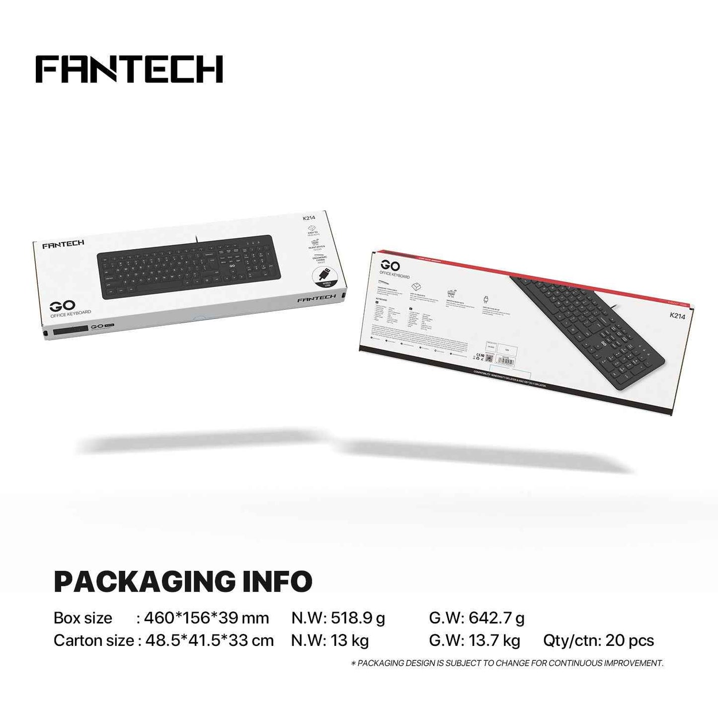 Fantech GO K214 Keyboard Office