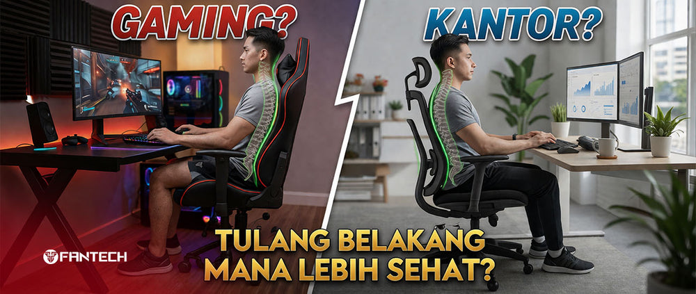 Kursi Gaming vs Kursi Kantor: Mana yang Lebih Sehat untuk Tulang Belakang?