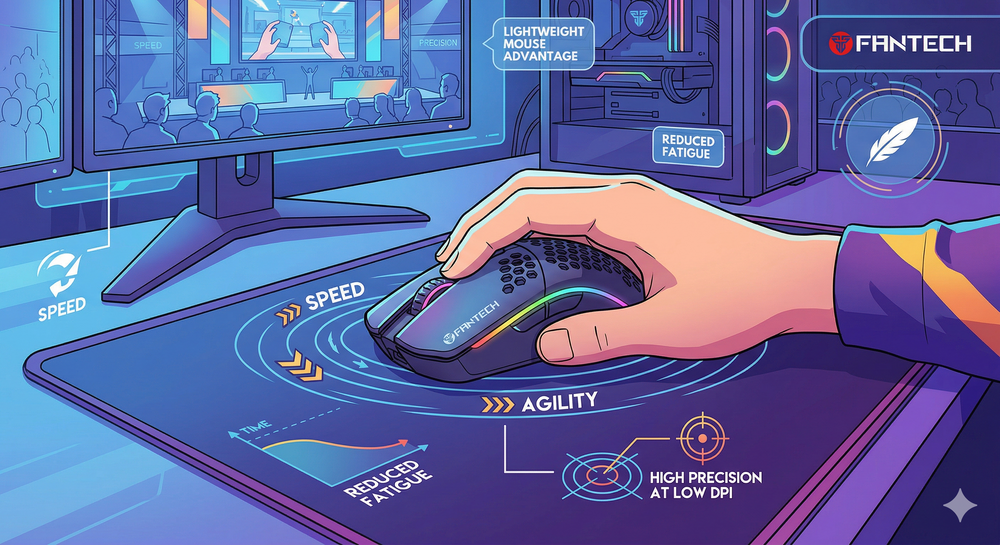 Alasan Mengapa Mouse Lightweight Fantech Lebih Disukai Pro-Player Daripada Mouse Berat