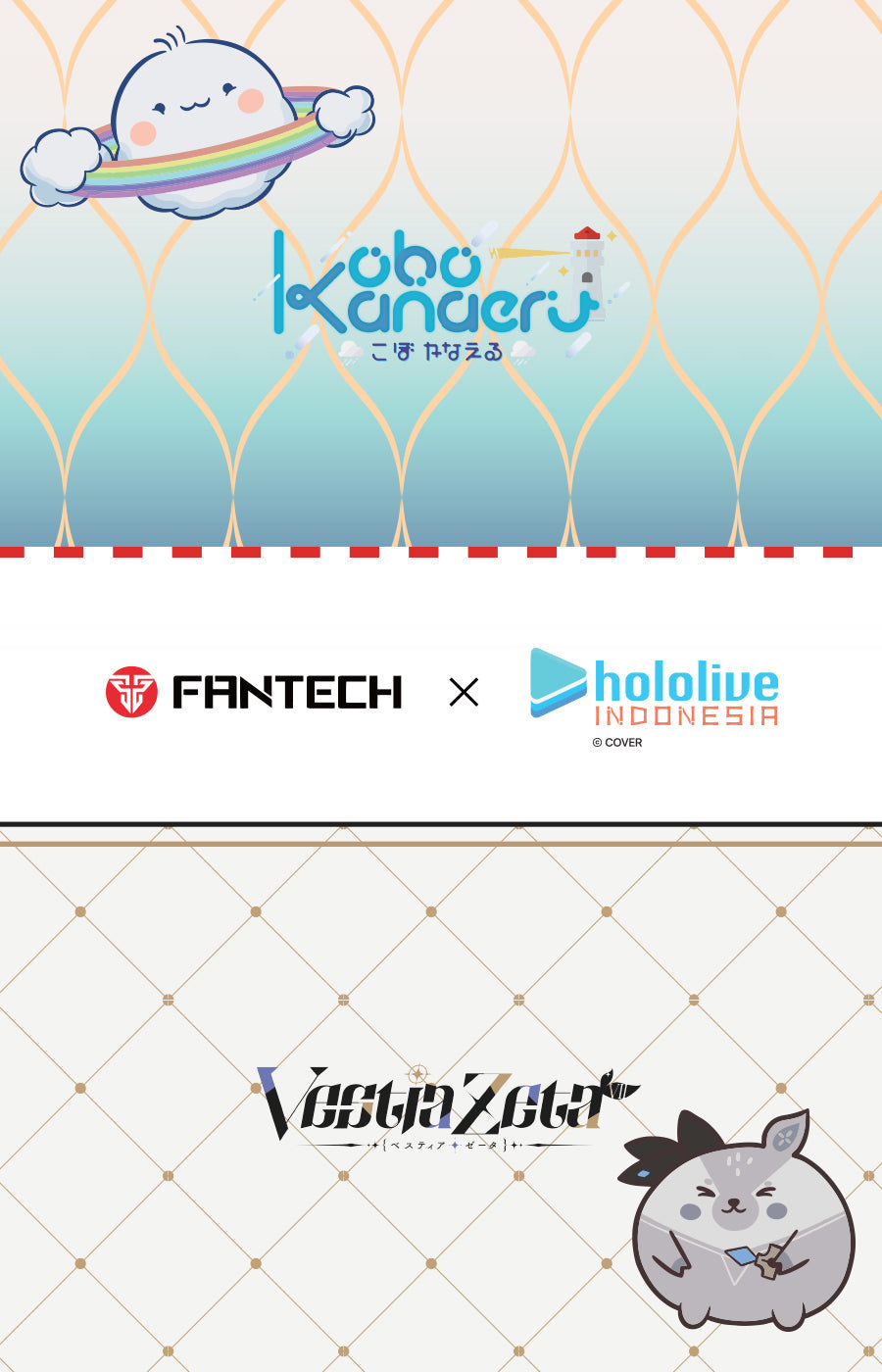 Hololive, Kobo Kanaeru, Vestia Zeta, Fantech X Hololive