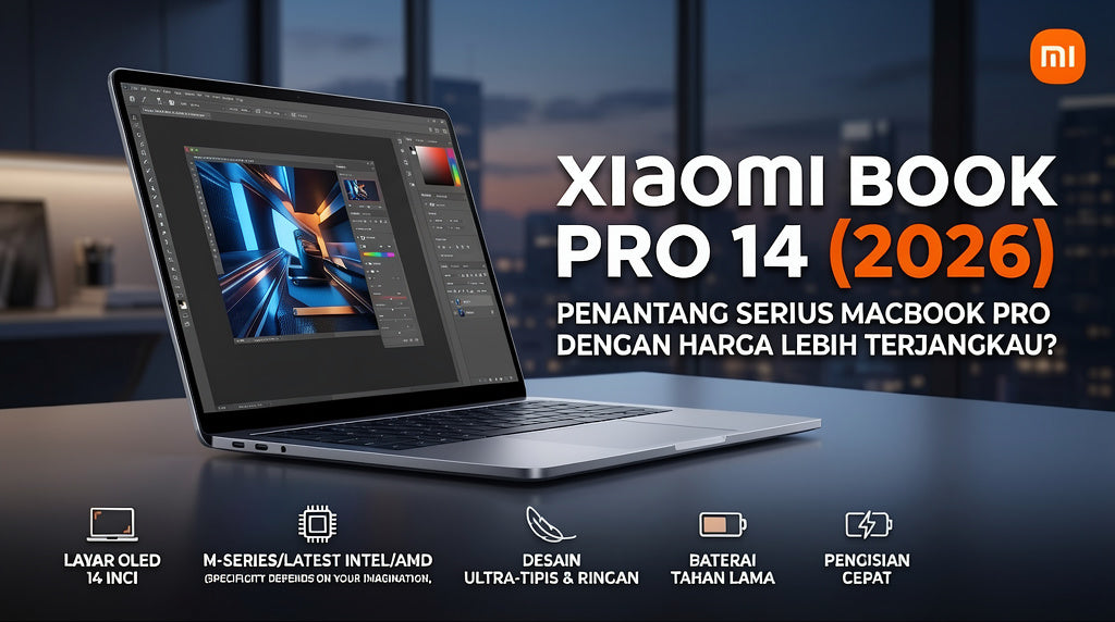 Xiaomi Book Pro 14 (2026): Penantang Serius MacBook Pro dengan Harga Lebih Terjangkau?