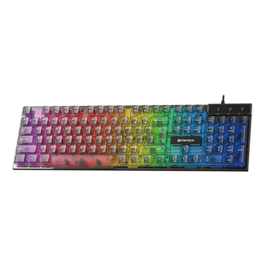 Fantech SHIKARI K515 Keycaps Transparan Keyboard Gaming RGB Membrane - Fantech Indonesia