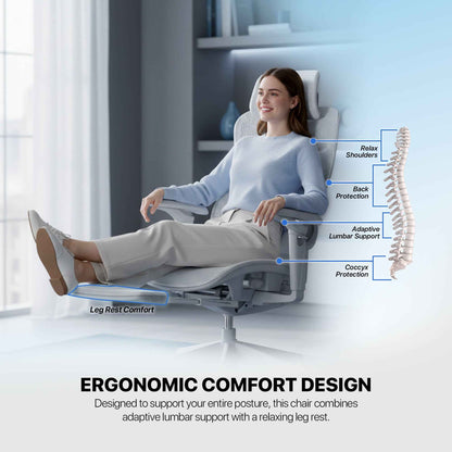 FANTECH OFFICE CHAIR CW2 KURSI KANTOR ERGONOMIS KURSI KERJA DENGAN LUMBAR SUPPORT