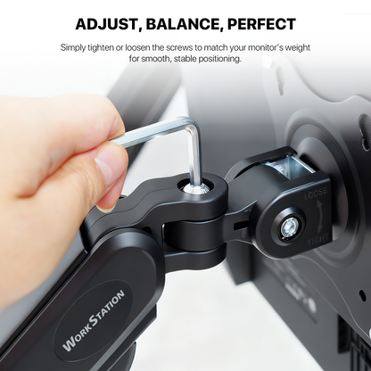WORK STATION PRO MOUNT DUAL ARM MBD1 MONITOR BRACKET BLACK
