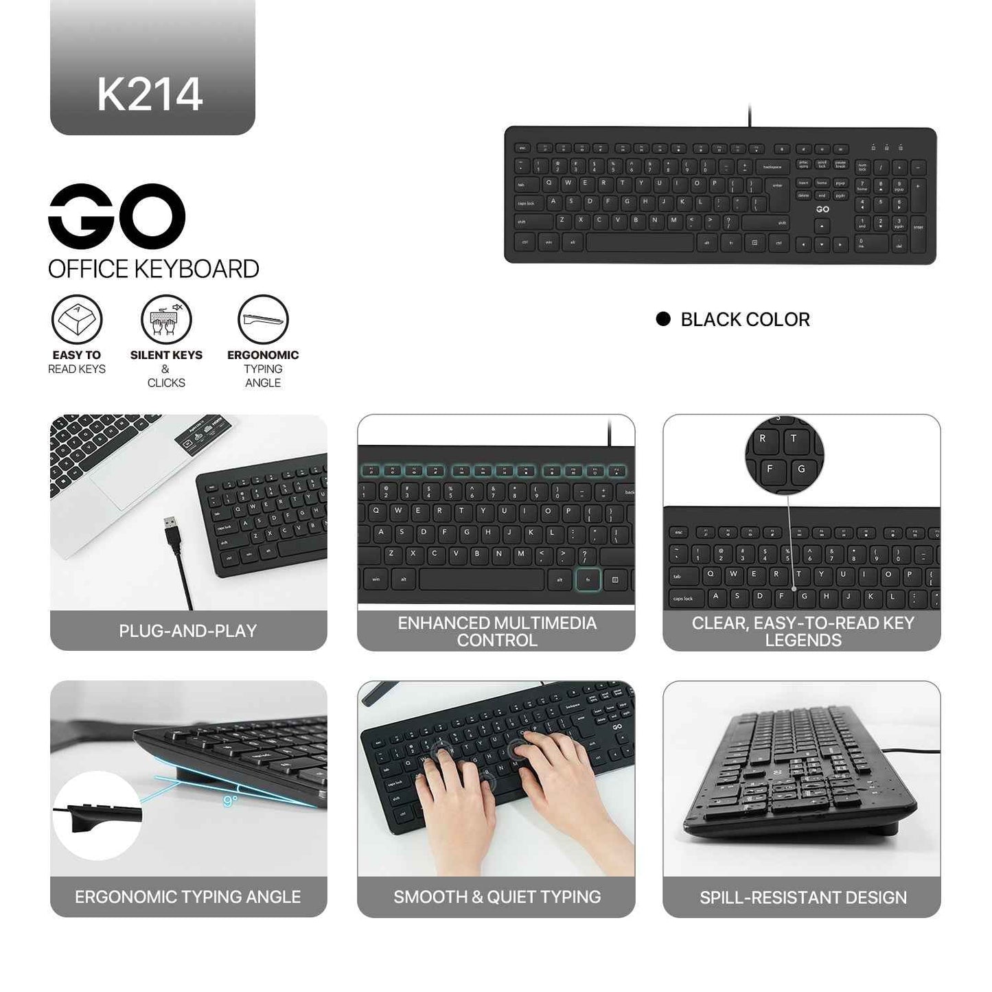 Fantech GO K214 Keyboard Office