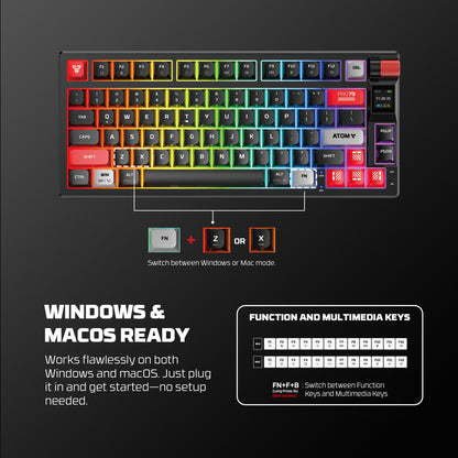 ATOM PRO Keyboard hot swappable