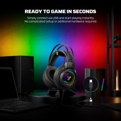FANTECH LOOP 7.1 NEO HG32 GAMING HEADSET BLACK
