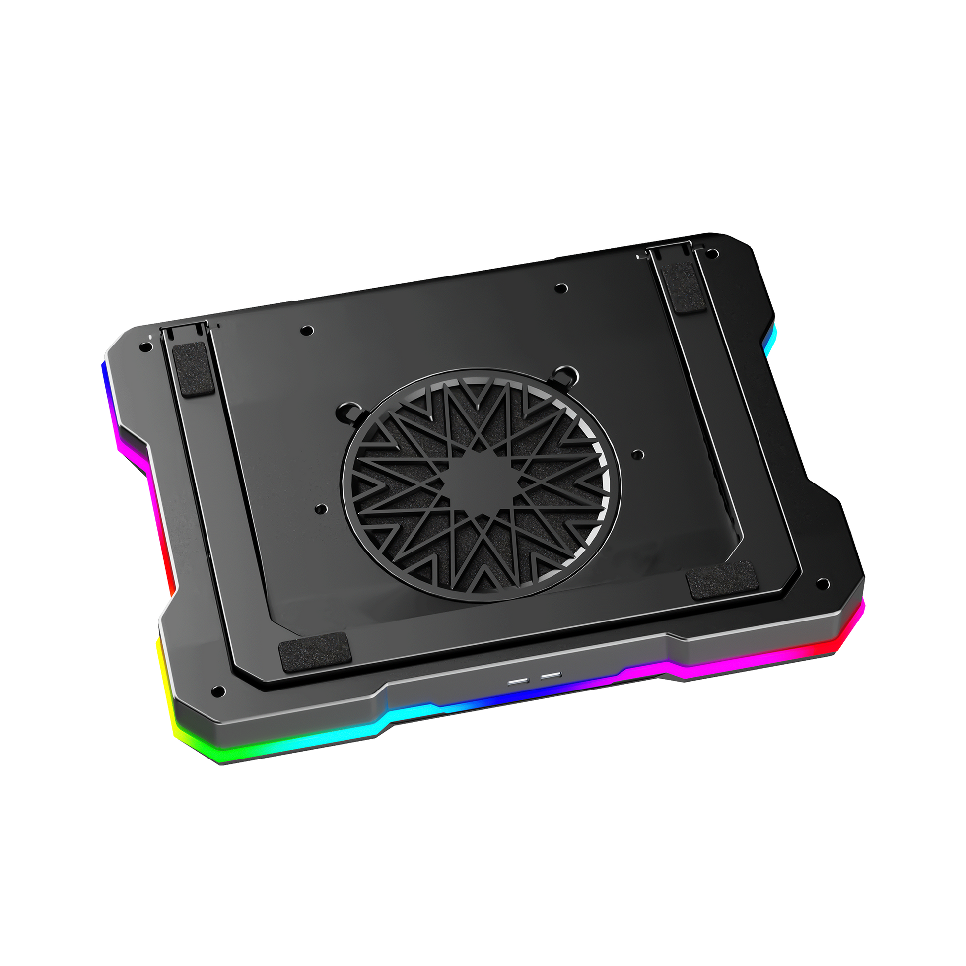 Fantech Cooling Pad RGB NC22 Notebook Cooler with Phone Holder Adjustable Fan Speed up to 14kg 19 inch laptop gaming - Fantech Indonesia