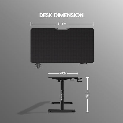 Fantech Meja Elektrik Adjustable Standing Desk Electric Work Station (110 x 60 cm) - WS311
