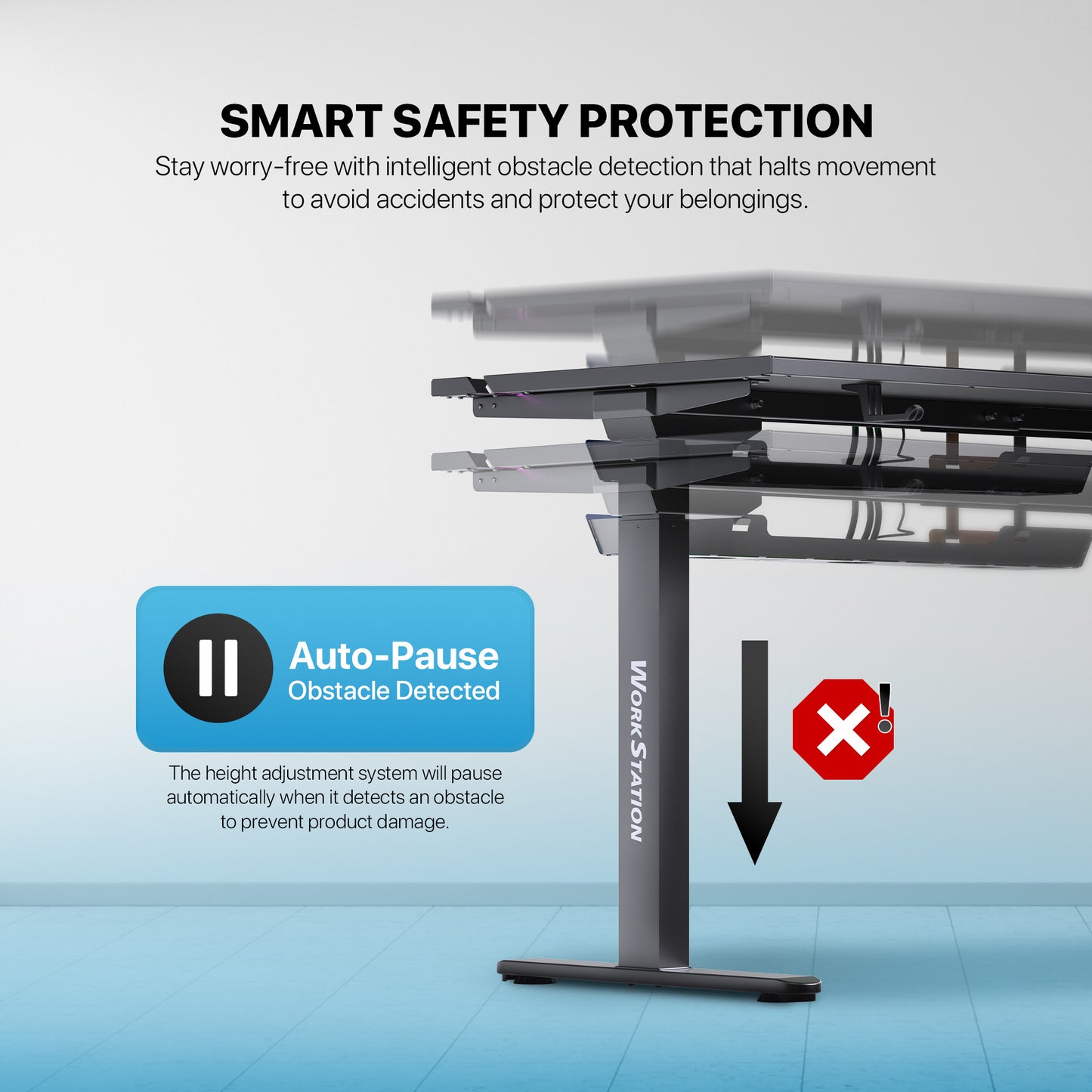 Fantech Dublin DW114 Electric Adjustable Desk Black