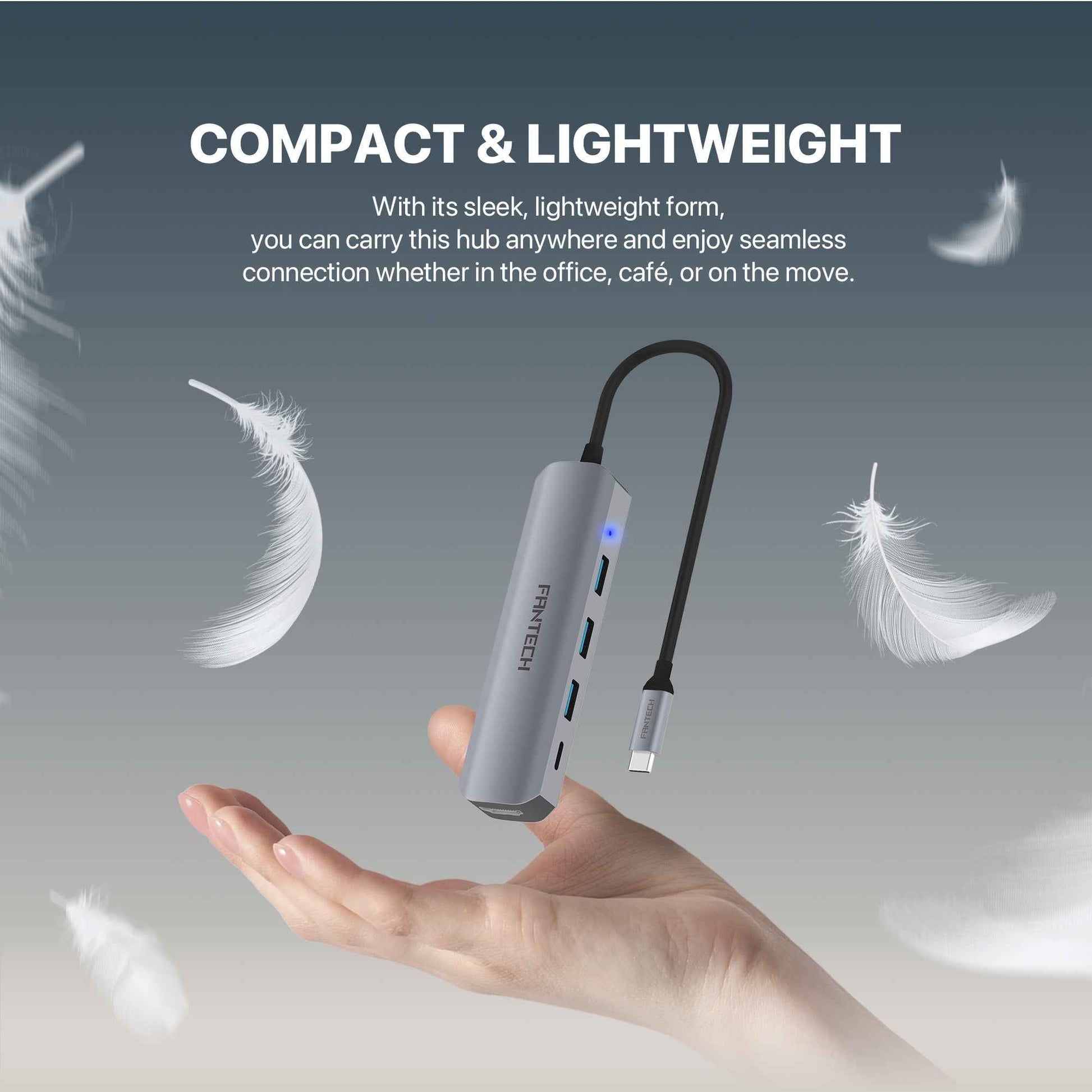 FANTECH HC052 Converter USB Hub Type C 5 in 1