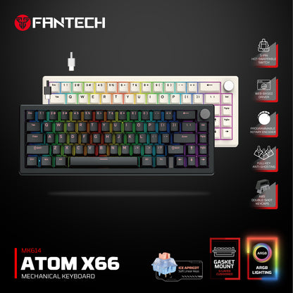 FANTECH ATOM X 66 MK614 MECHANICAL KEYBOARD