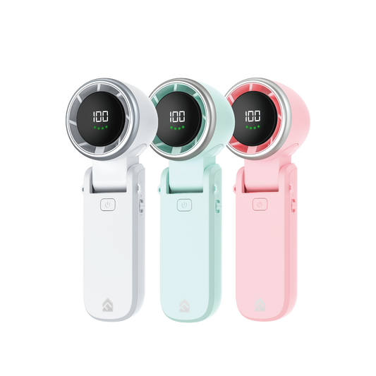 Fantech Life Portable Cooler PAC3 - Kipas Mini 13000 RPM, 100 Speed Adjustment, LCD Display, Powerful Airflow - Fantech Indonesia