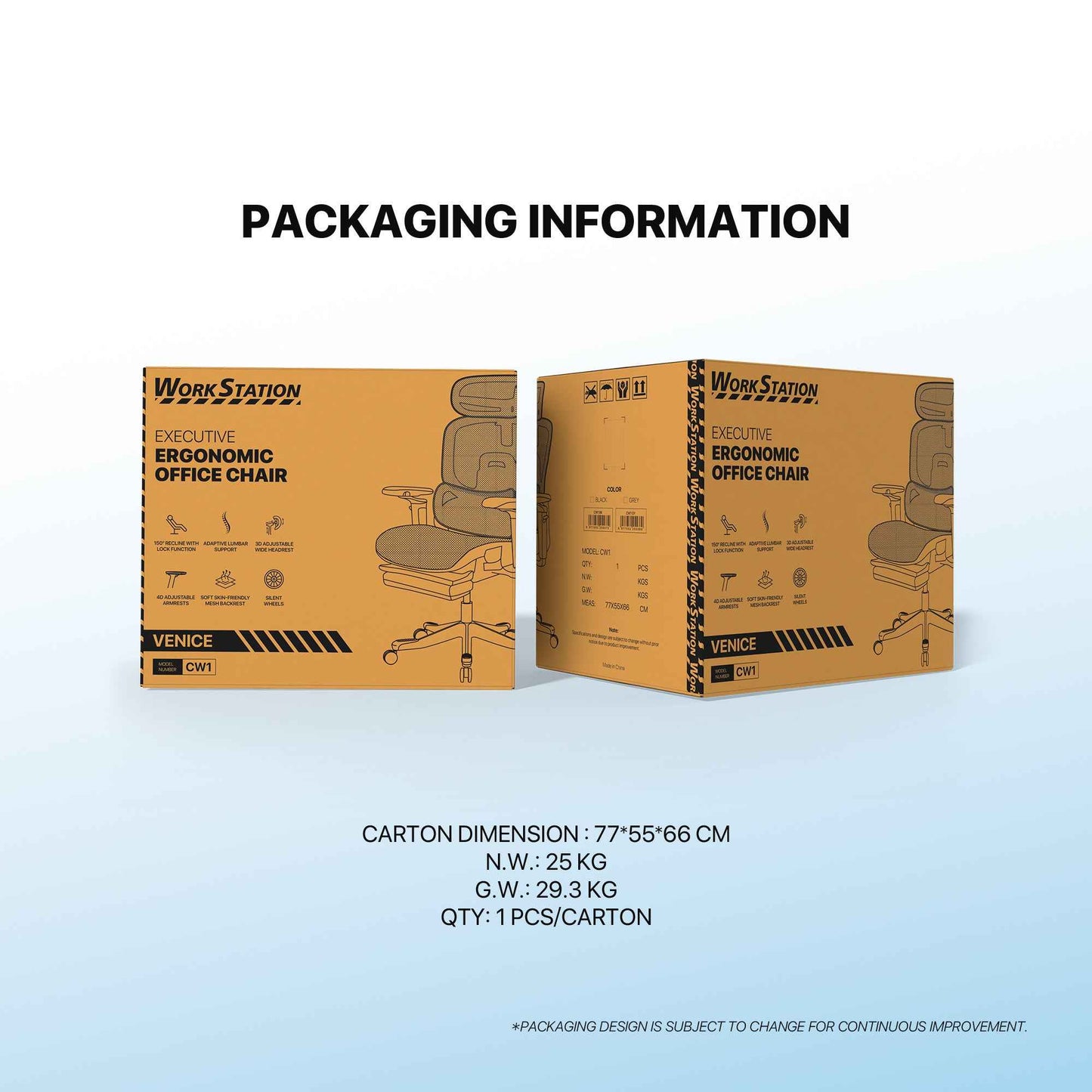 FANTECH OFFICE CHAIR CW1 KURSI KANTOR ERGONOMIS KURSI KERJA DENGAN LUMBAR SUPPORT