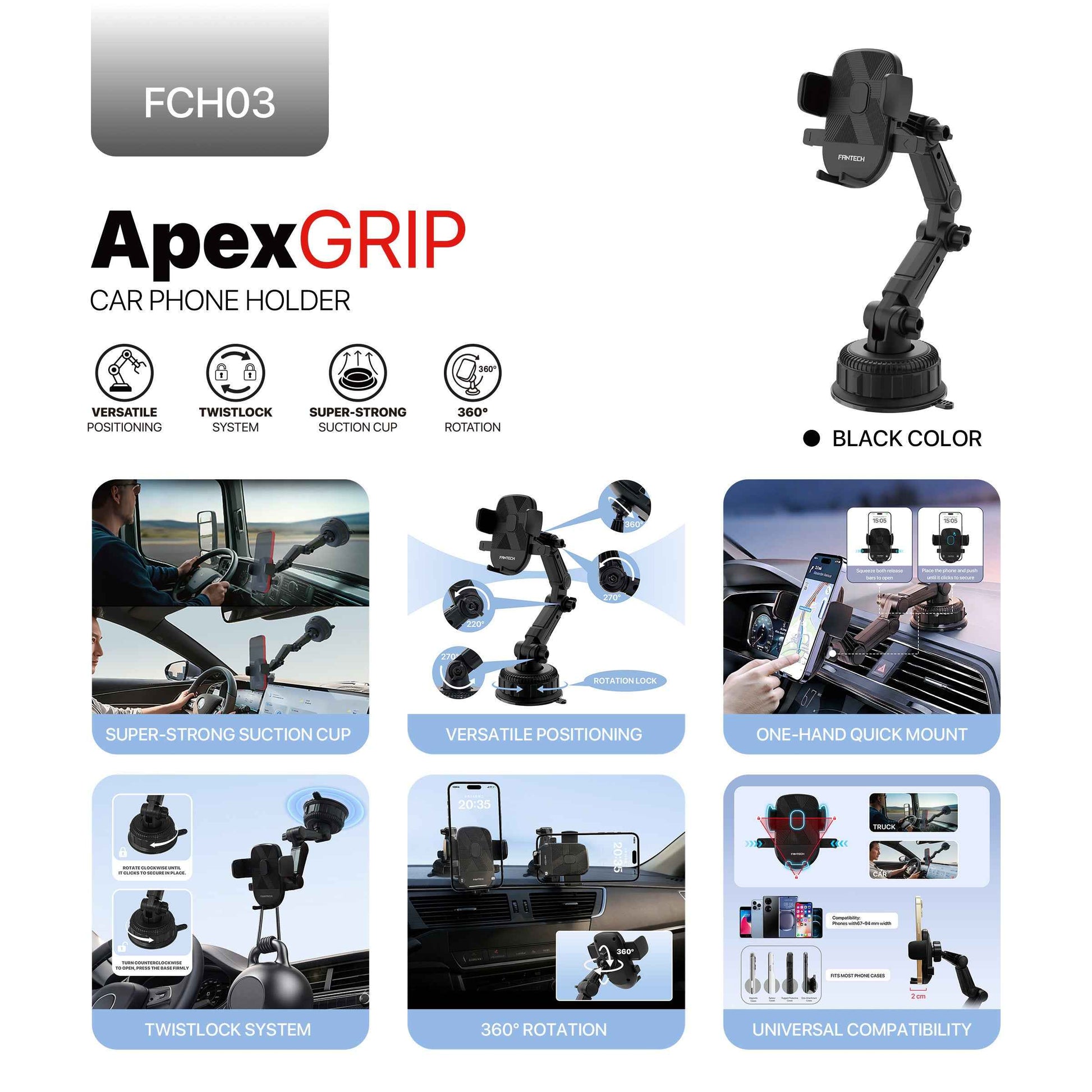 Fantech Car Phone Holder FCH03