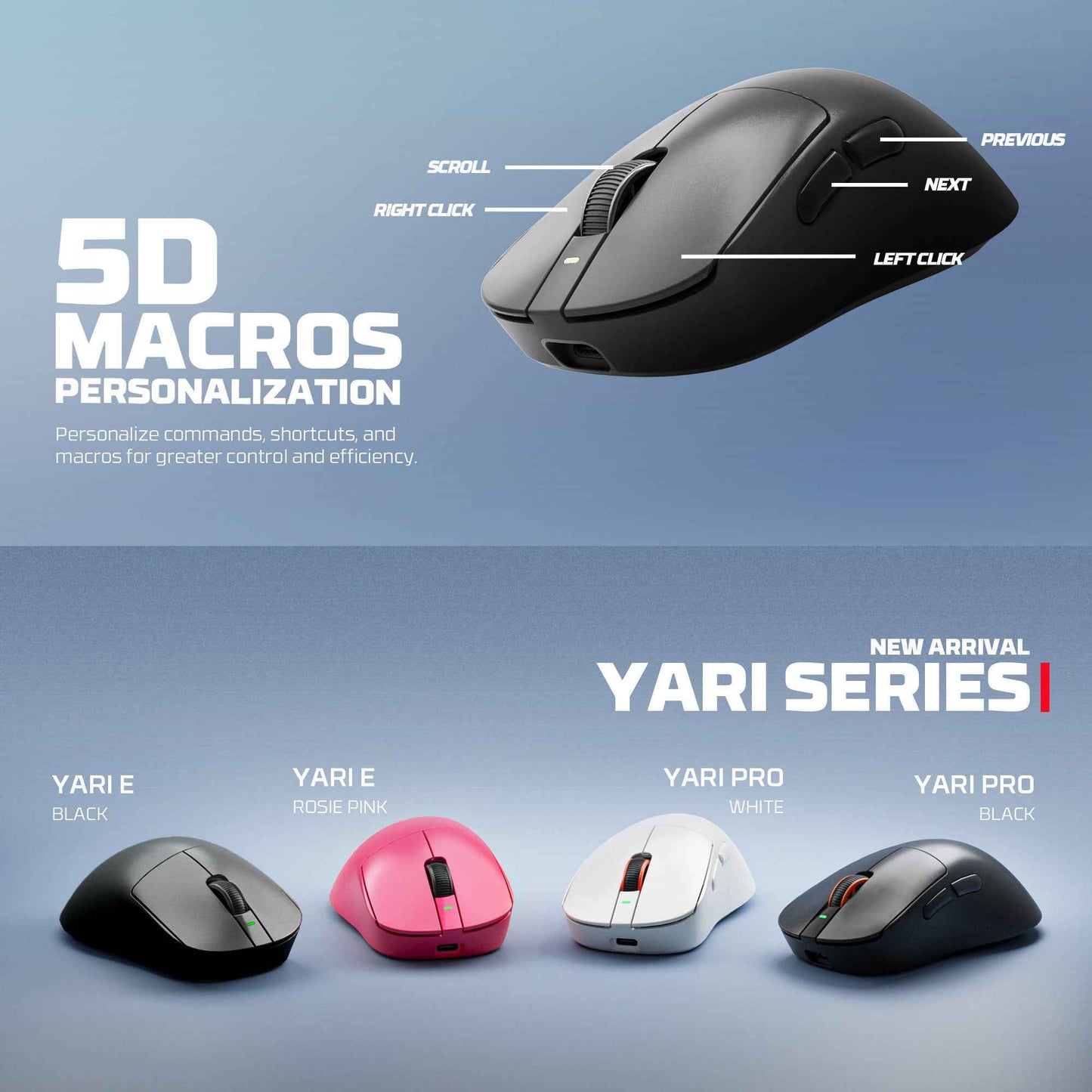 Fantech YARI E WG14E Mouse Gaming Wireless