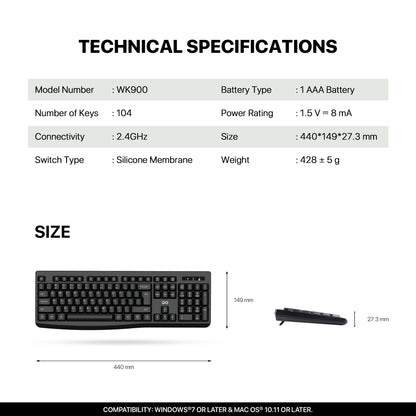 FANTECH GO WK900 OFFICE COMBO