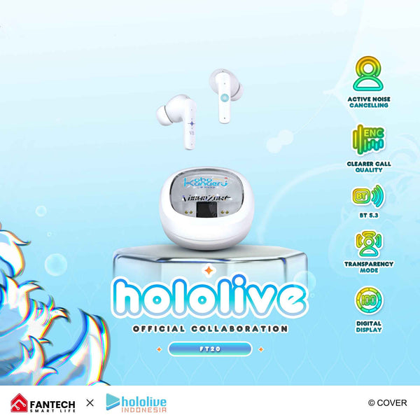 FANTECH x HOLOLIVE EXCLUSIVE COLLABORATION TWS GROOVE ANC FT20 Kobo Kanaeru & Vestia Zeta Limited Edition (BONUS PLUSHIE)