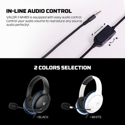 Fantech VALOR II MH89 Headset Gaming PC kabel 3.5mm TRRS Jack Headphone Multi Platform