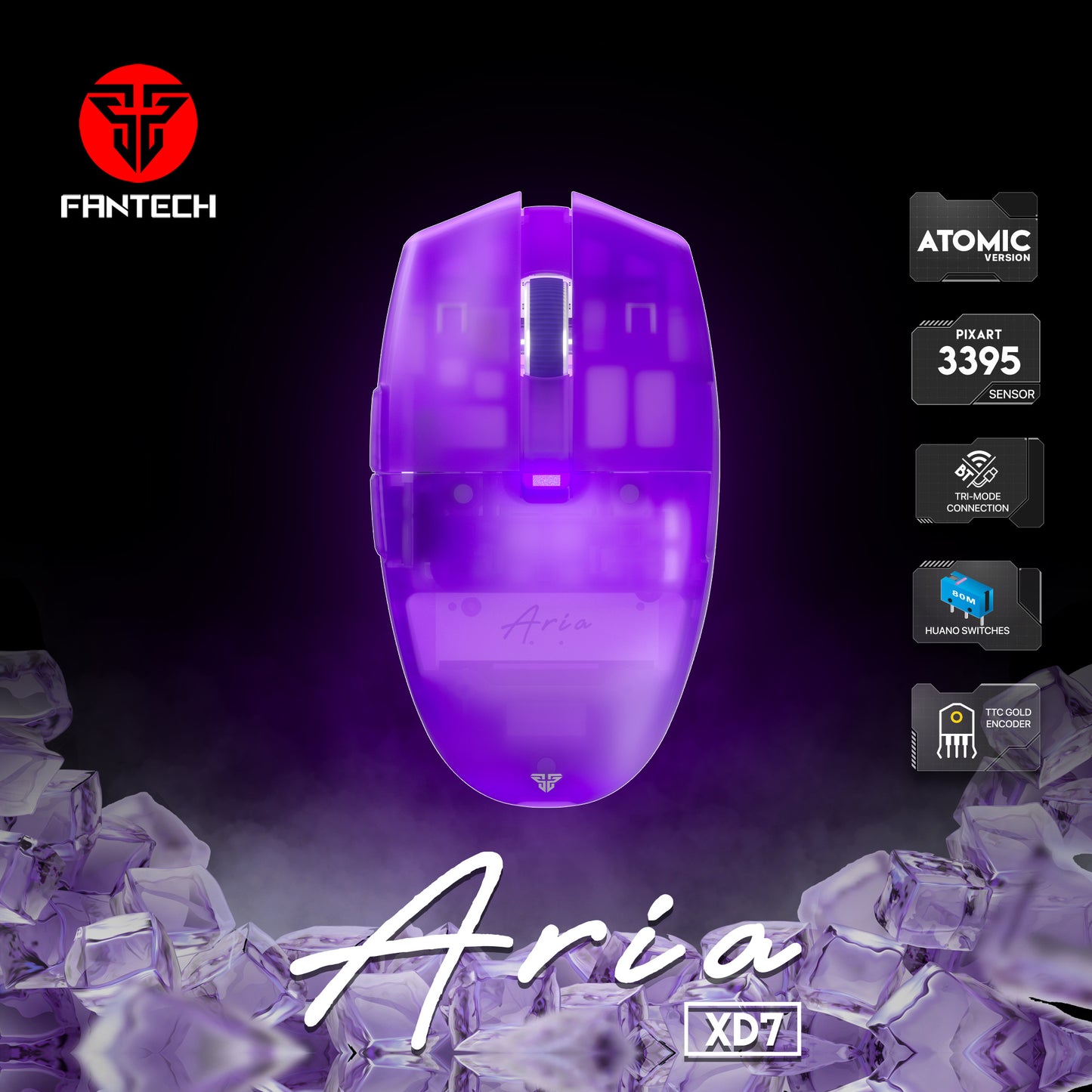 ARIA XD7 ATOMIC Mouse untuk Valorant