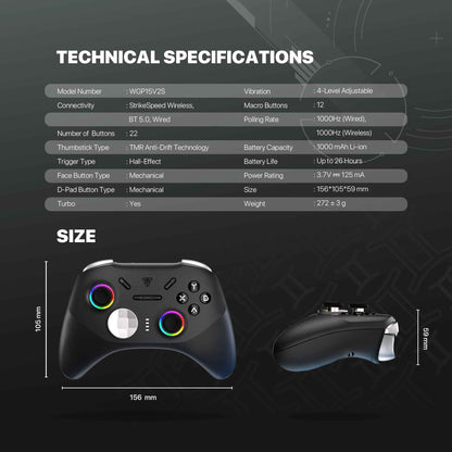 WGP15V2S Orion Bluetooth Gamepad