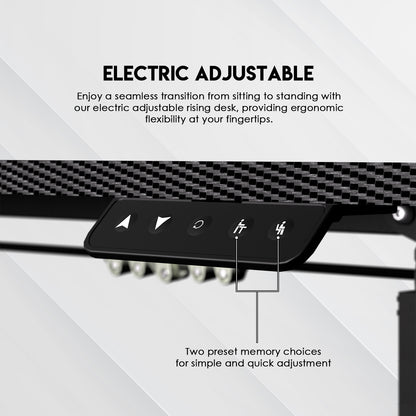 Fantech Meja Elektrik Adjustable Standing Desk Electric Work Station (110 x 60 cm) - WS311