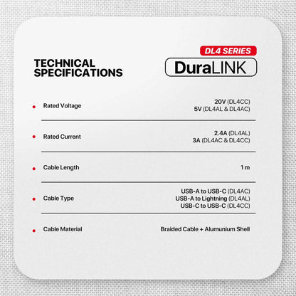 FANTECH DURALINK DL4 AC CABLE REDEEM