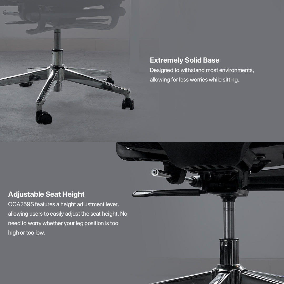 Fantech Kursi Kantor Kerja Jaring Premium Office Chair OCA259S