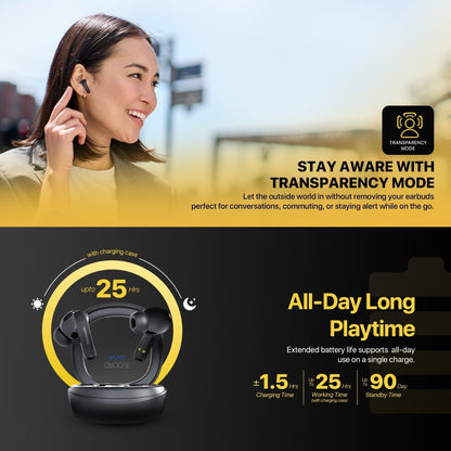 FINECOUSTIC GROOVE FT20 TRUE WIRELESS BLACK