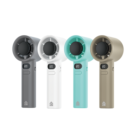 Fantech Life Portable Cooler PAC2 - Mini Handheld Fan, Powerful Airflow, 120-Speed Adjustment, LCD Display - Fantech Indonesia