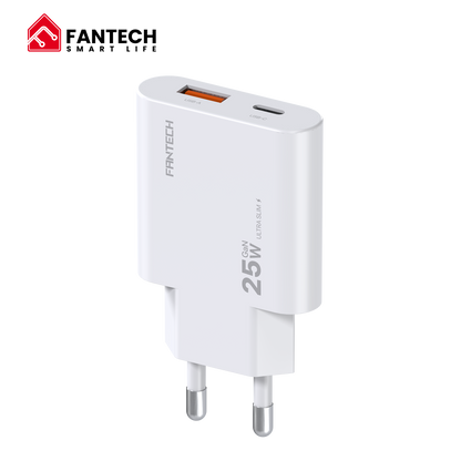 Fantech PowerPLUS PPS251 25W 2-Ports GaN Charger (PD+QC)