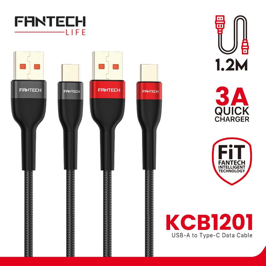 FANTECH USB Cable Type C 120CM Fast Charging 3.0A - KCB1201 - Fantech Indonesia