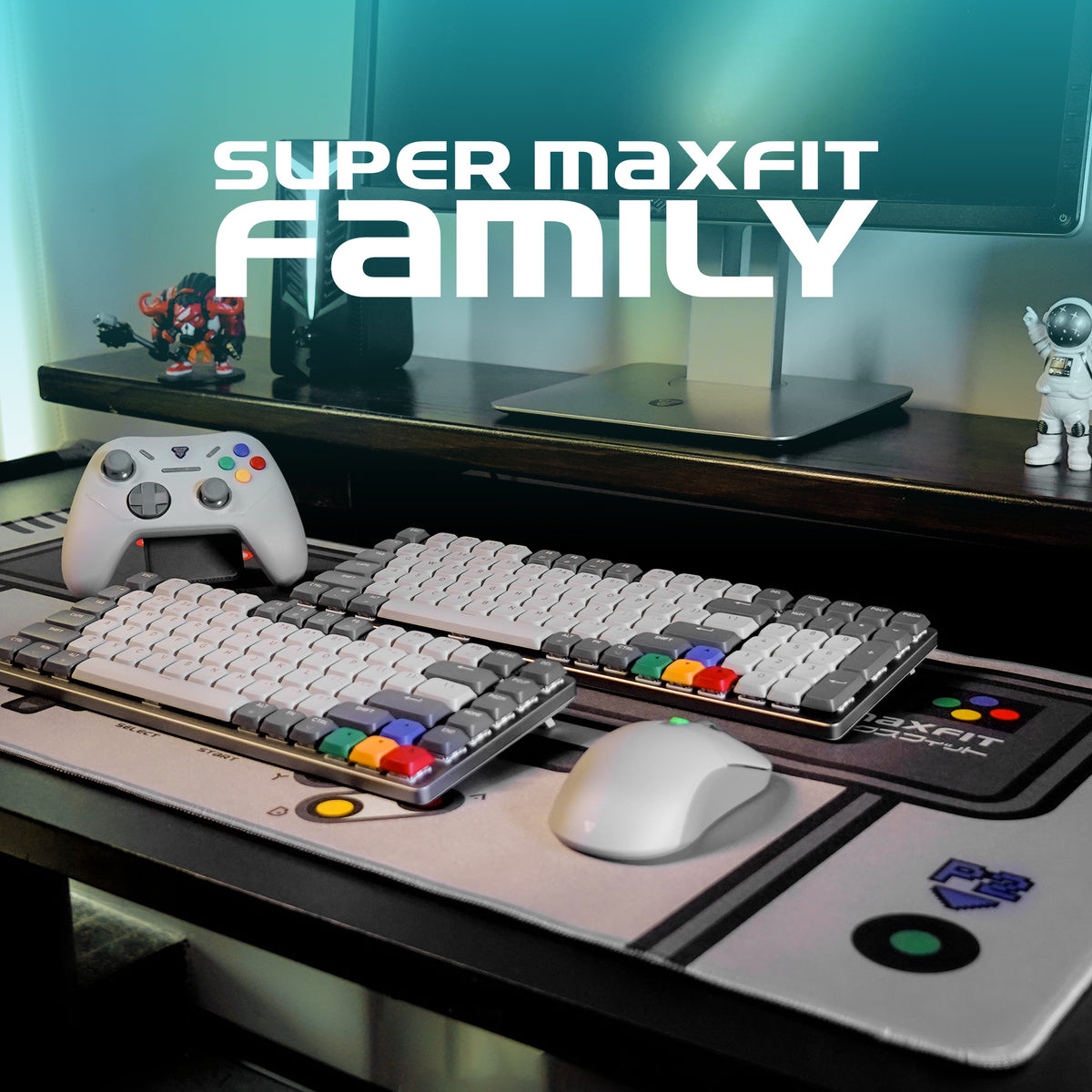 Fantech SUPER MAXFIT AIR Tri Connections Wireless Bluetooth Low Profile Keyboard Mechanical Gaming