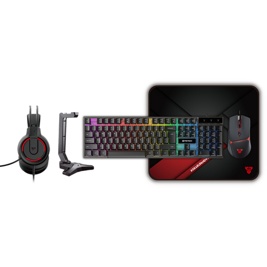 Fantech 5 in 1 Combo Gaming Keyboard Mouse Headset Mousepad P51 - Fantech Indonesia