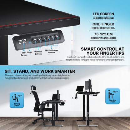 Fantech Dublin DW114 Electric Adjustable Desk Black