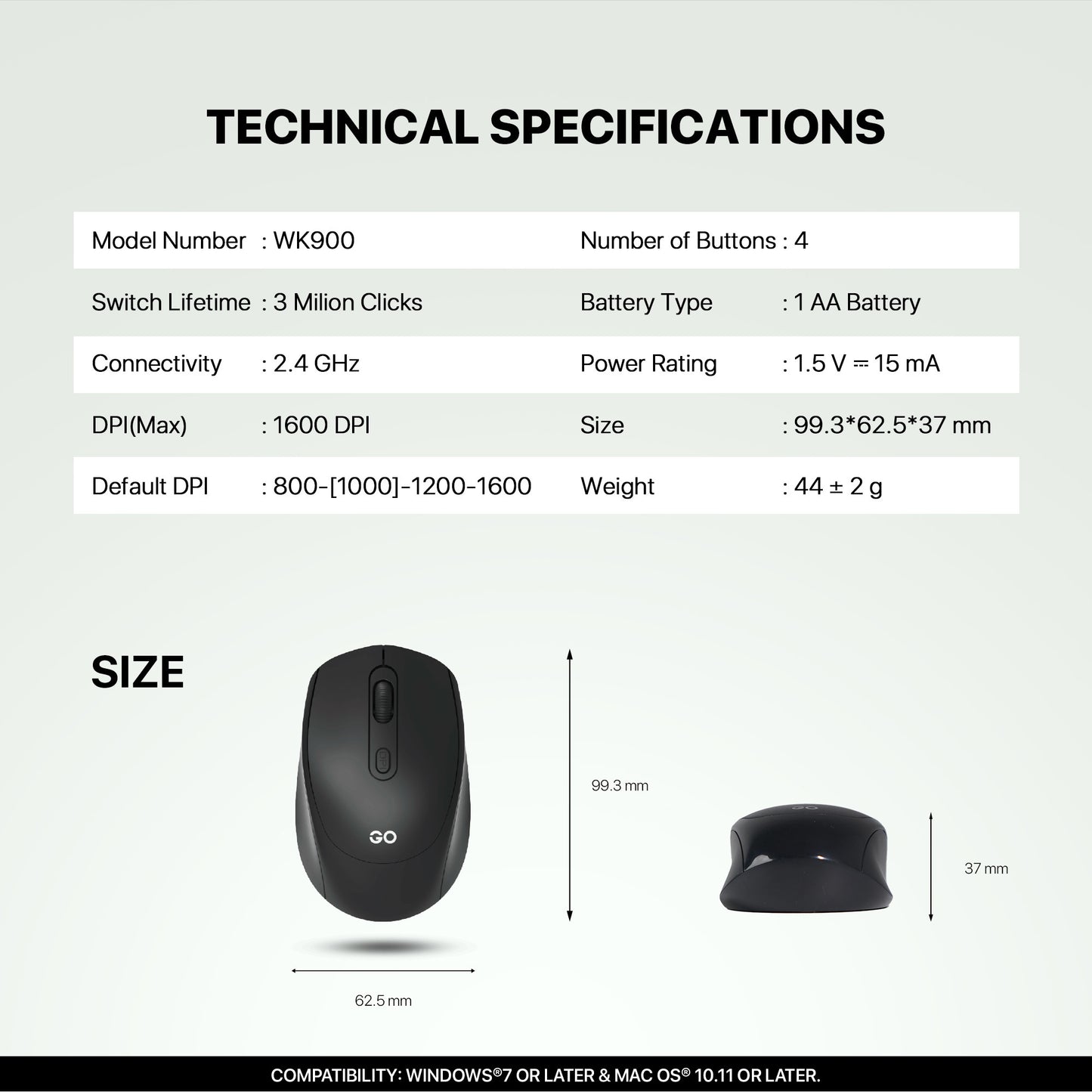 FANTECH GO WK900 OFFICE COMBO