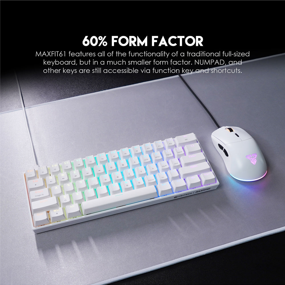Keyboard Gaming 60% MAXFIT61 MK857 60% Keyboard Gaming Mechanical
