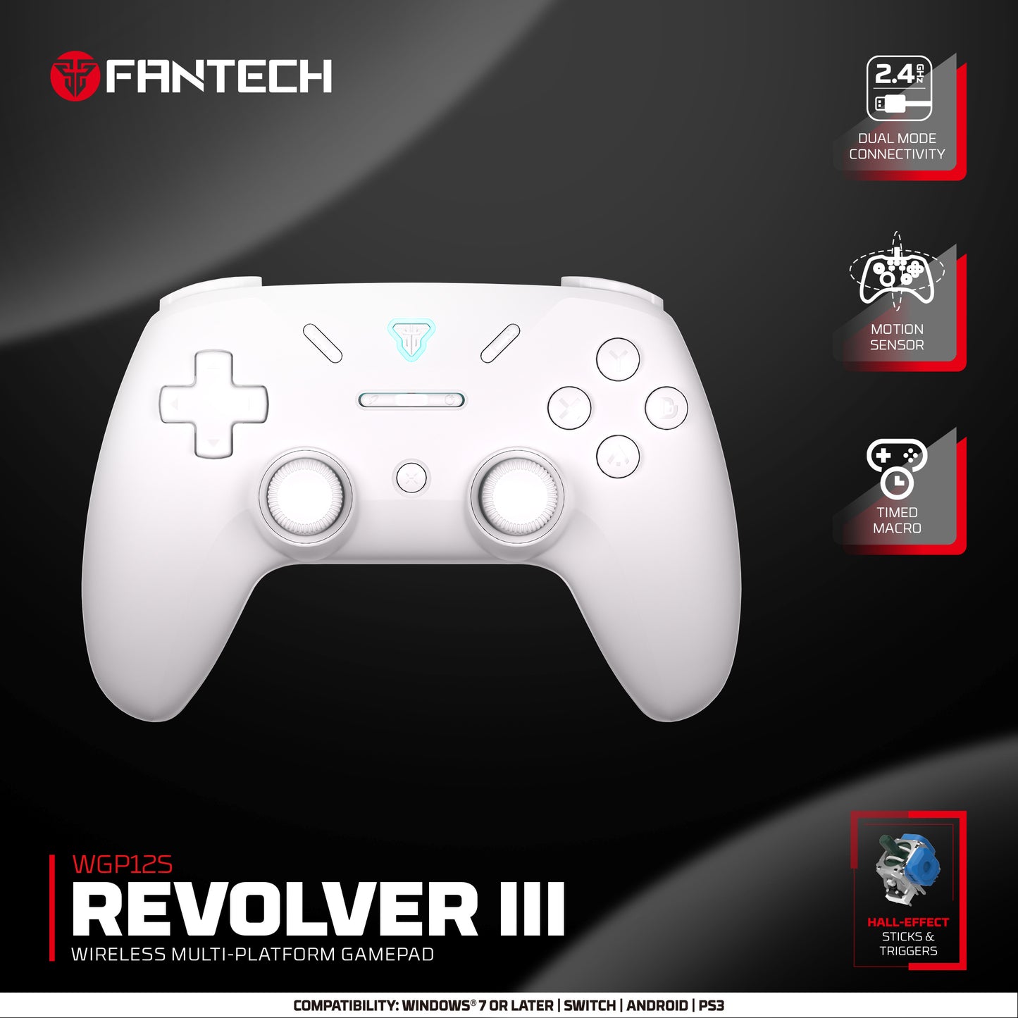 REVOLVER III WGP12S Gamepad HALL EFFECT