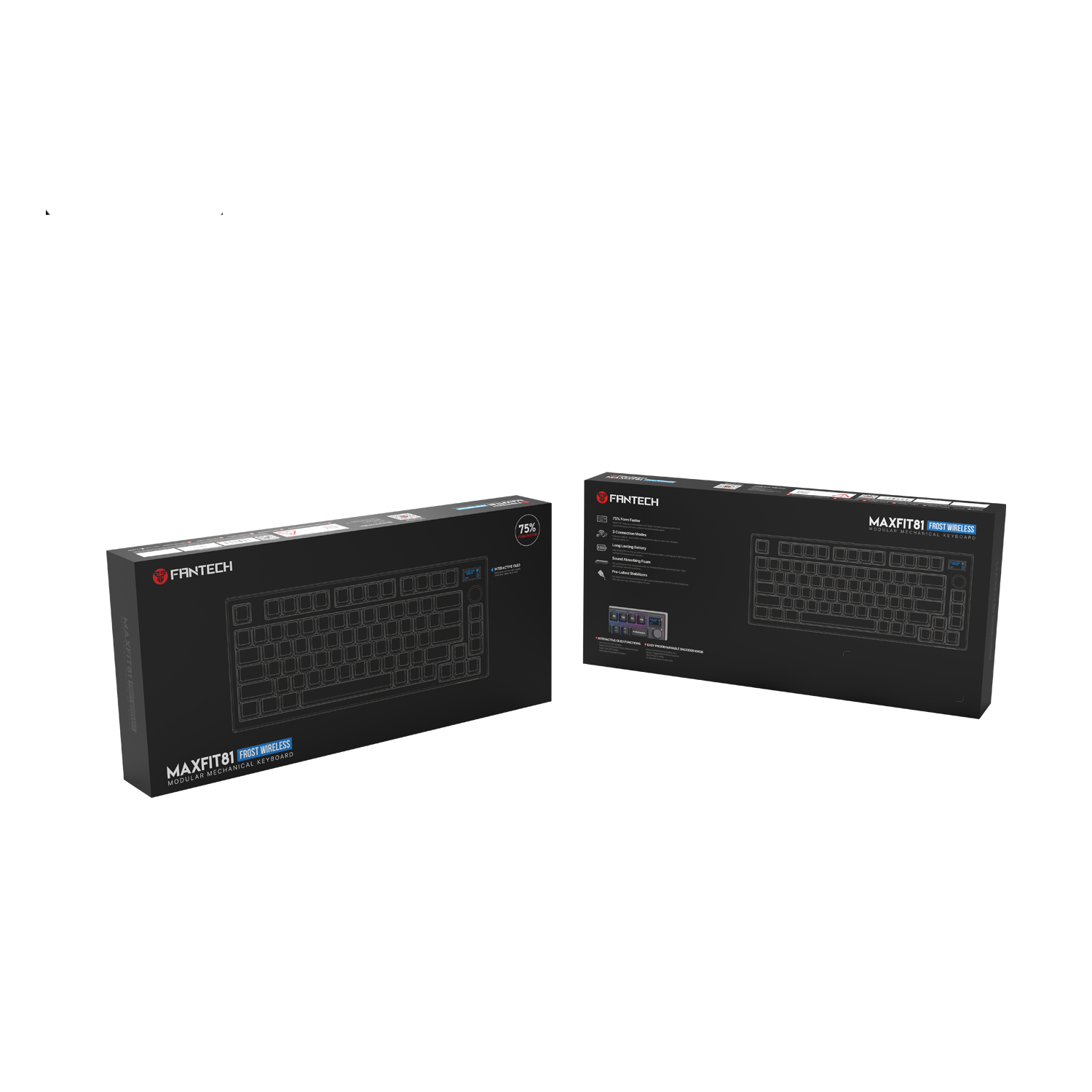 Fantech MAXFIT81 Wireless 75% Mechanical Keyboard Gaming ABS